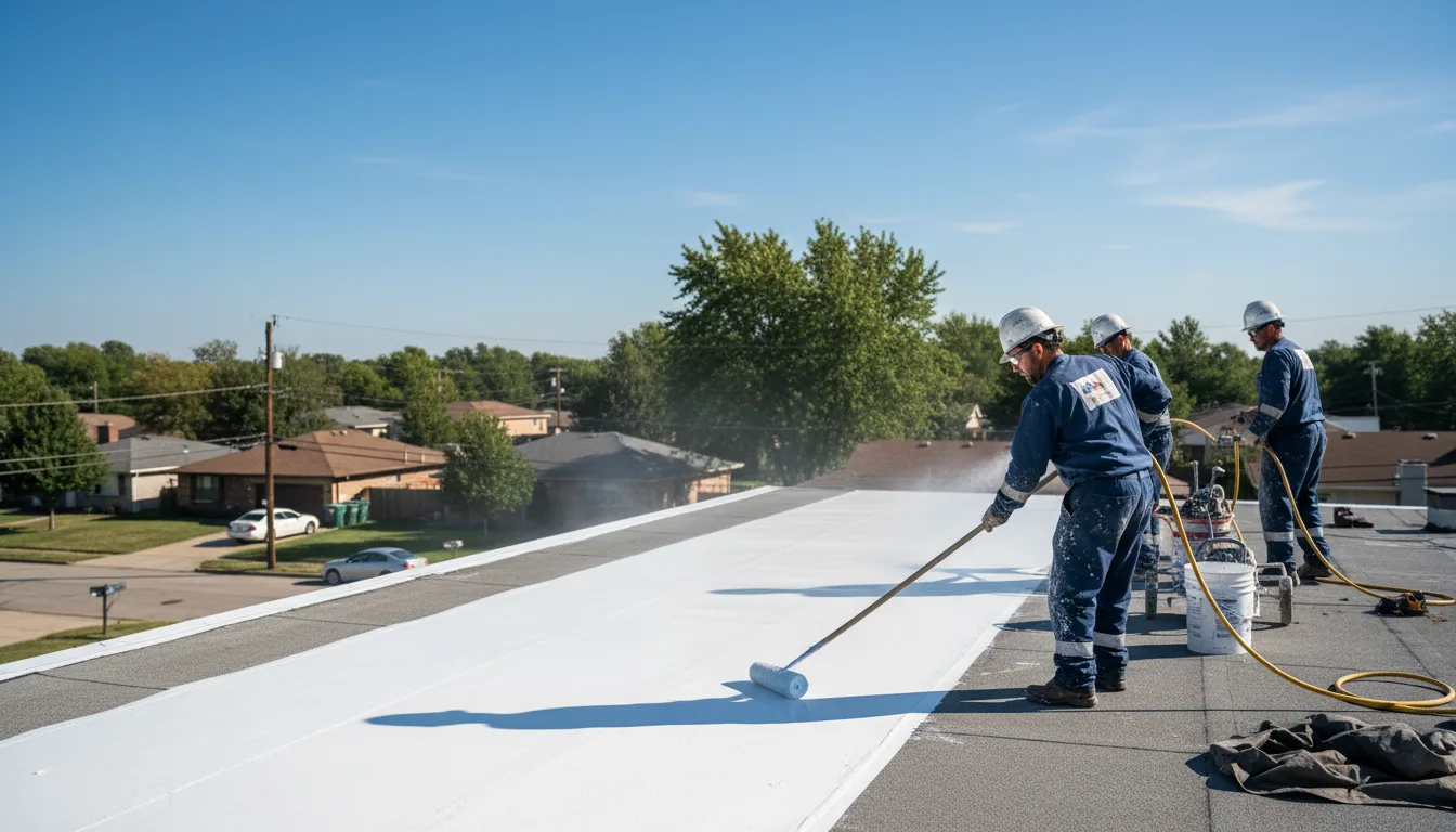 Commercial roof coating in Racine, WI near me